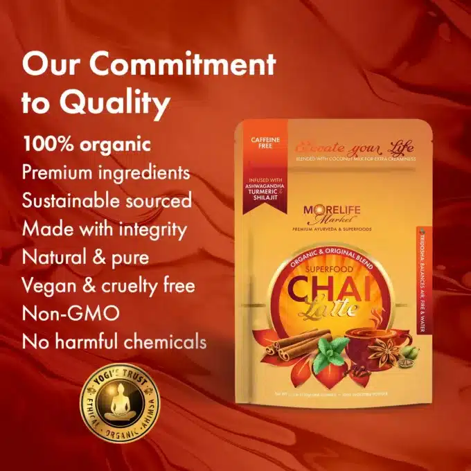 MoreLIfeMarket Chai Latte with Supefoods