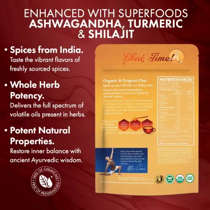 MoreLIfeMarket Chai Latte with Supefoods