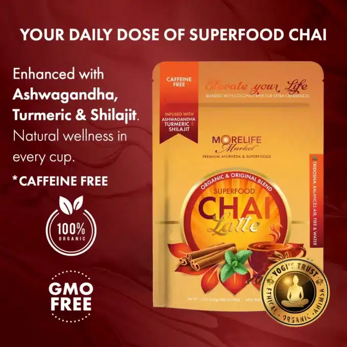 MoreLIfeMarket Chai Latte with Supefoods